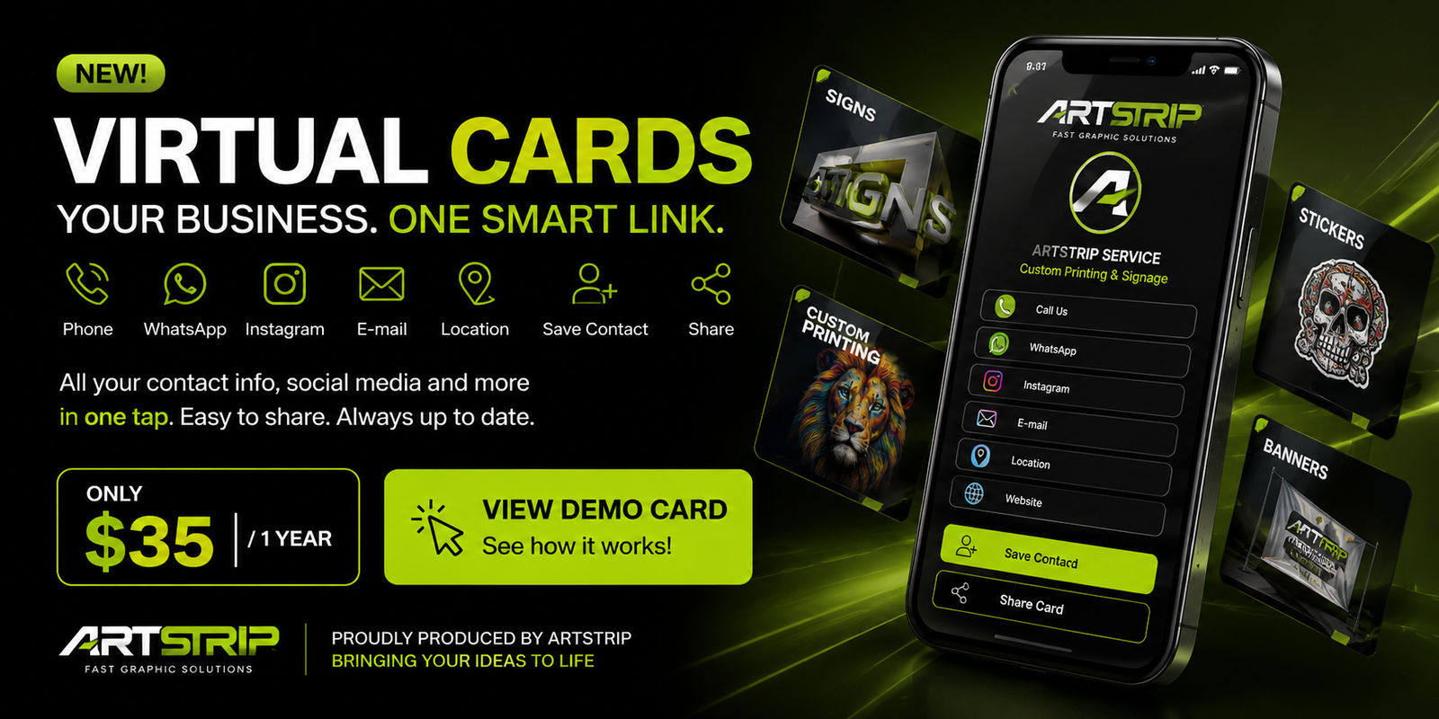 Artstrip Virtual Cards